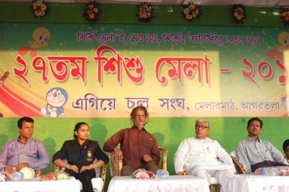  CM inaugurates 27th Sishu Mela at Egiye Cholo Songho club at Melarmath: Crimes against women prevails, claimed CM